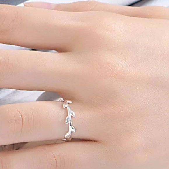 🍒 S925 OLIVE Branch Ring - Picture 7 of 7
